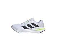 adidas Uomo Galaxy 7 Running Shoes, Ftwr White/Core Black/Solar Slime, 44 2/3 EU