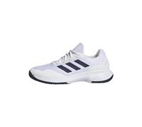 adidas Uomo Gamecourt 2.0 Tennis Shoes, Cloud White / Navy Blue / Cloud White, 46 2/3 EU