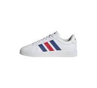 adidas Uomo Grand Court Base 3.0 Shoes, Ftwr White/Team Royal Blue/Pure Ruby, 40 2/3 EU