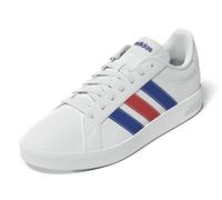 adidas Uomo Grand Court Base 3.0 Shoes, Ftwr White/Team Royal Blue/Pure Ruby, 44 2/3 EU