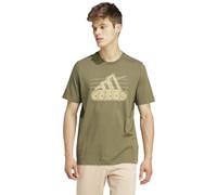 adidas Uomo Growth Badge Graphic Tee, Olive Strata, L