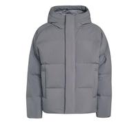 adidas Uomo Helionic Down Puffer Hooded Coat, grey five, XS