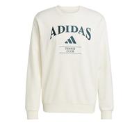 Felpa da tennis da uomo Adidas Heritage Graphic Crew - chalk white/aurora ivy - Bianco (XL)