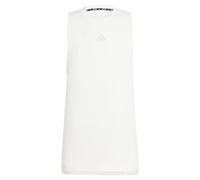 adidas Uomo HIIT Workout 3-Stripes Tank, Chalk White, M