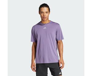 adidas Uomo HIIT Workout 3-Stripes Tee, Shadow Violet, M