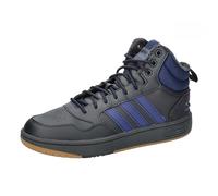 adidas Hoops 3.0 Mid Lifestyle Basketball Classic Fur Lining Winterized Shoes, Scarpe Uomo, Carbon/Dark Blue, 42 EU