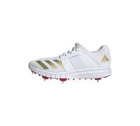 adidas Uomo Howzat Spike, Cloud White/Gold Metallic/Pure Ruby, 46 EU