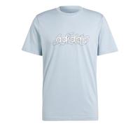 adidas Uomo Illustrated Linear Graphic Tee, Wonder Blue, L