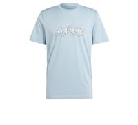 adidas Uomo Illustrated Linear Graphic Tee, Wonder Blue, L Tall