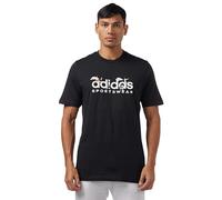adidas Uomo Landscape Sportswear Graphic Tee, Black, L