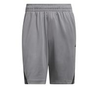 adidas Uomo Legends 3-Stripes Basketball Shorts, Grey Three/Black, XS 7 inch