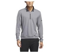 adidas Uomo Lightweight Half-Zip Top Sweatshirt, Grey Three, M