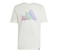 adidas Uomo Lounge Ice Graphic T-Shirt, off White, S