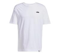 adidas Uomo Lounge Slide Graphic T-Shirt, White, L