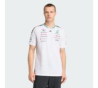 adidas Uomo Mercedes - Amg Petronas Formula 1 Team Driver Jersey Authentic Shirt, White, XL