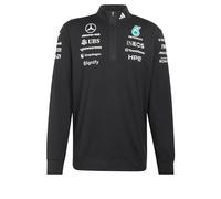 Felpa MERCEDES - AMG PETRONAS FORMULA 1 TEAM ENGINEERS QUARTER ZIP Black 2XL