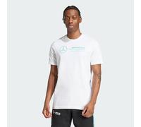 Adidas Uomo Mercedes - AMG Petronas Formula One Team Dna Graphic Tee Men, White/Semi Mint Rush, XS