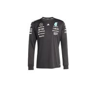 Adidas Uomo Mercedes - AMG Petronas Formula One Team Driver Jersey Long Sleeve Black Men, Black/White, XL