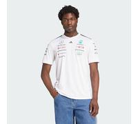 Adidas Uomo Mercedes - AMG Petronas Formula One Team Driver Jersey White Men, White/Black, L