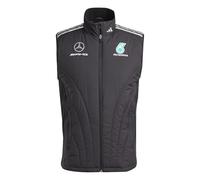 adidas Uomo MERCEDES - AMG PETRONAS FORMULA ONE TEAM MECHANICS VEST MEN, Black/Reflective Silver, XXL
