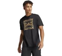 adidas Uomo Metallic Graphic Tee, Black, S