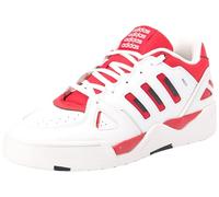 adidas MIDCITY Low Shoes, Scarpe da Basket Uomo, Cloud White/COLRED/Carbon Black, 46 EU
