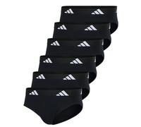 Adidas Uomo Mutandine, 6er Pacco - Slip, Active Flessibile Cotone, Logo, Unita