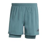Adidas Uomo Own The Run Climacool 2in1 Short, Preloved Teal, M