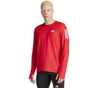 adidas Uomo Own The Run Long Sleeve Tee, Better Scarlet, XL