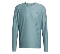 adidas Uomo Own The Run Long Sleeve Tee, Preloved Teal, XXL