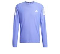 adidas Uomo Own The Run Long Sleeve Tee, Semi Cobalt Blue, XL