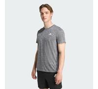 adidas Uomo Own The Run Melange T-Shirt, Black/Grey Three Mel, L