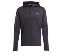 adidas Uomo Own The Run Winterized Hooded Half-Zip, Black, M