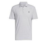 adidas Uomo Performance Two-Color Stripe Polo Shirt, White/Black, XXL