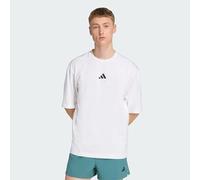 Adidas Power Oversize Short Sleeve T-shirt Bianco L Uomo