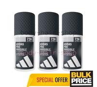 Adidas Uomo Pro Deodorante Invisibile Roll-on Senza Segni Bianchi Senza...
