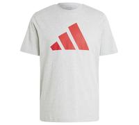 adidas Uomo PWR 3 Graphic Tee, Medium Grey Heather, XS