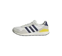 adidas Uomo Run 60s 4.0 Shoes, Core White/Dark Blue/off White, 42 2/3 EU
