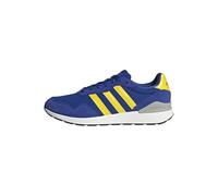 adidas Uomo Run 60S 4.0 Shoes, Semi Lucid Blue Yellow Grey Two, 45 1/3 EU