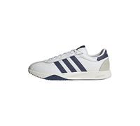 adidas Uomo Run 76/26 Shoes, Ftwr White/Dark Blue/Gold Met., 42 2/3 EU