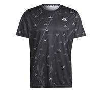 adidas Uomo Run It Brand Love Tee, Black, XL