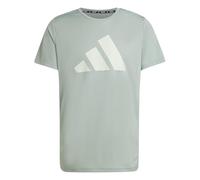 Adidas Uomo Run It Stripes Tee, Silver Green, M