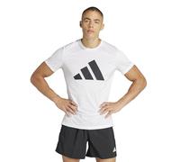 T-shirt adidas Run It manica corta bianco puro nero - XL