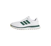 adidas Uomo S2G 26 Leather Spikeless Golf Shoe, Ftwr White/Collegiate Green/Gum 3, 41 1/3 EU
