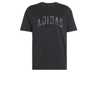 adidas Uomo Seasonal Essentials Camo Shirt, Black/Multicolor, L