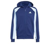 adidas Uomo Seasonal Essentials Colorblock Full-Zip Hoodie, Dark Blue, S