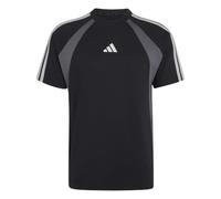 adidas Uomo Seasonal Essentials Colorblock Shirt, Black/Grey Five/lgh Solid Grey, M