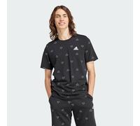 adidas Uomo Seasonal Essentials Monogram Graphic Tee, Black, S
