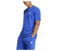 adidas Uomo Seasonal Essentials Monogram Graphic Tee, Semi Lucid Blue, S
