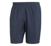 adidas Uomo Solid CLX Classic-Length Swim Shorts, Aurora Ink/Black, S